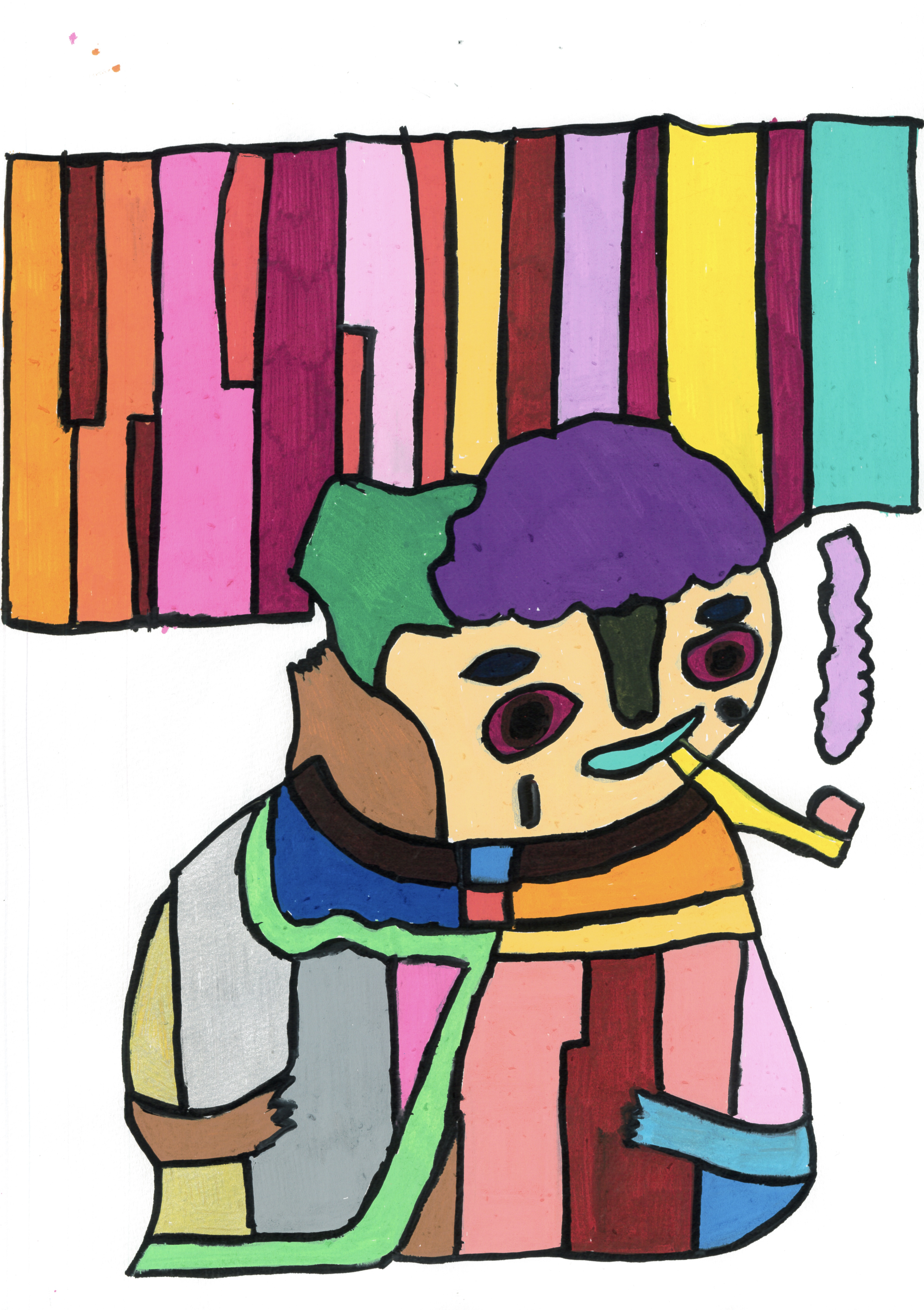 たばこを吸うゴッホ