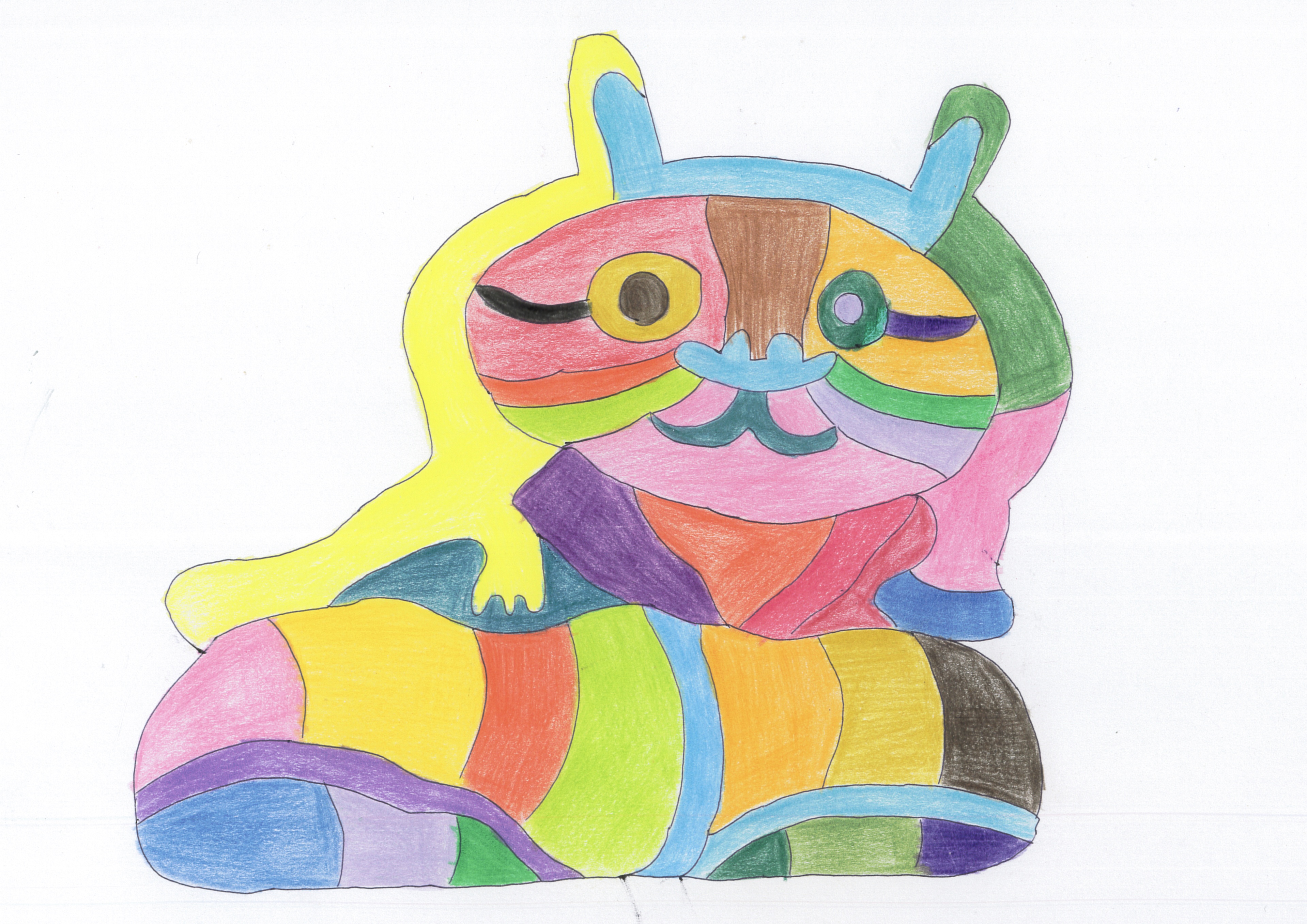 虹の橋を渡るねこちゃん